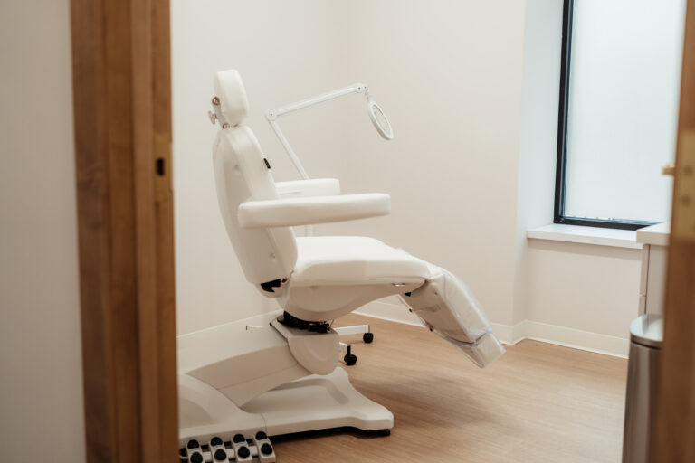 Medical Spa client exam and treatment room in Middleton, WI