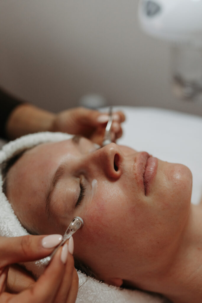 Diamond Glow facial treatment for exfoliation and radiant skin